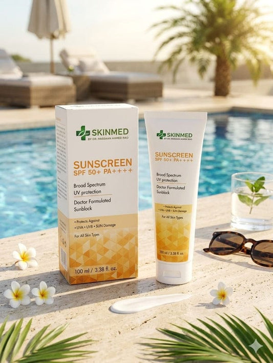 SKINMED- Pakistan's First Hybrid Sunscreen With PA Grade 4 SPF 50 Made Under SKINMED PHARMA | Suited For All Skin Types