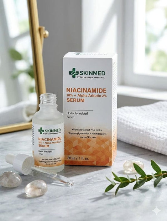 SKINMED - Pakistan's First Niacinamide + Alpha Arbutin Serum Made Under SKINMED PHARMA